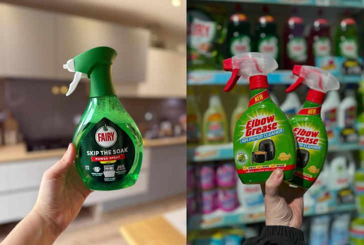 Fairy Liquid’s and Elbow Grease airfryer cleaning liquid sprays
